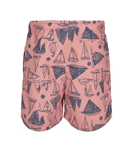 Short De Bain Motif/style À Motifs Homme Rose Clair Urban Classics