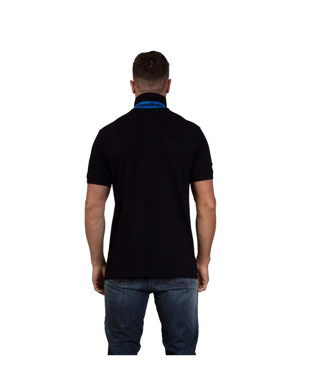 Polo classic homme noir Raging Bull-2