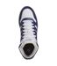 Baskets Hoops 3.0 Homme Blanc Bleu Marine Adidas-4