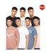 Pack Of 7  Mens Rapmoore Assorted Designs T-shirt  Multicoloured Crosshatch-1