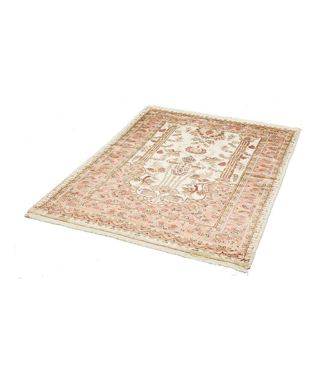 Authentique tapis d'Orient fait main en soie JIHANGIR 66-4