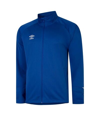Umbro Mens Total Training Knitted Track Jacket (Royal Blue/White)