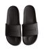 Womens/ladies core embossed sliders black Hunter-1