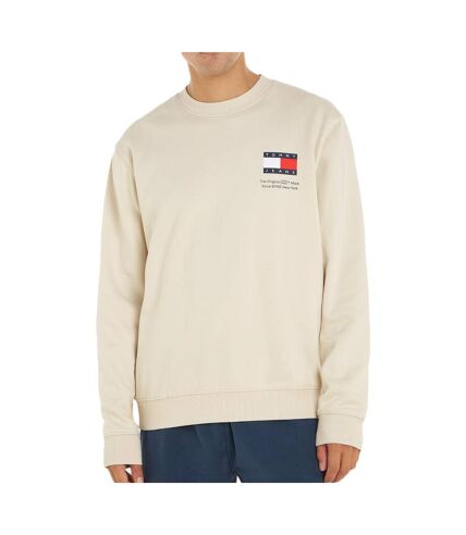 Sweat Beige Homme Tommy Hilfiger Reg Essential - S