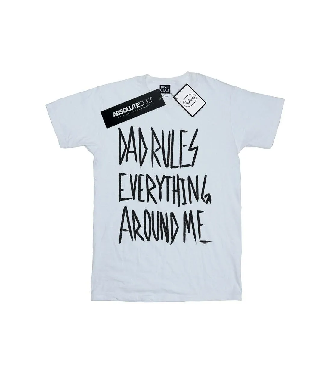 Disney Womens/Ladies The Lion King Dad Rules Everything Cotton Boyfriend T-Shirt (Blanc) - UTBI29095-1