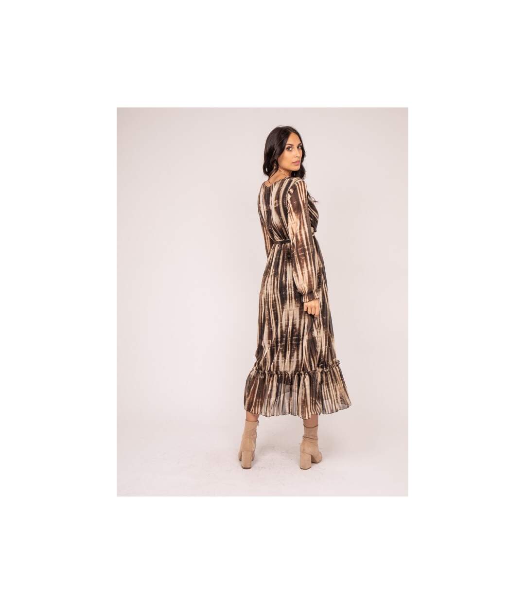 Robe longue motifs IZAN - Dona X Lisa-2