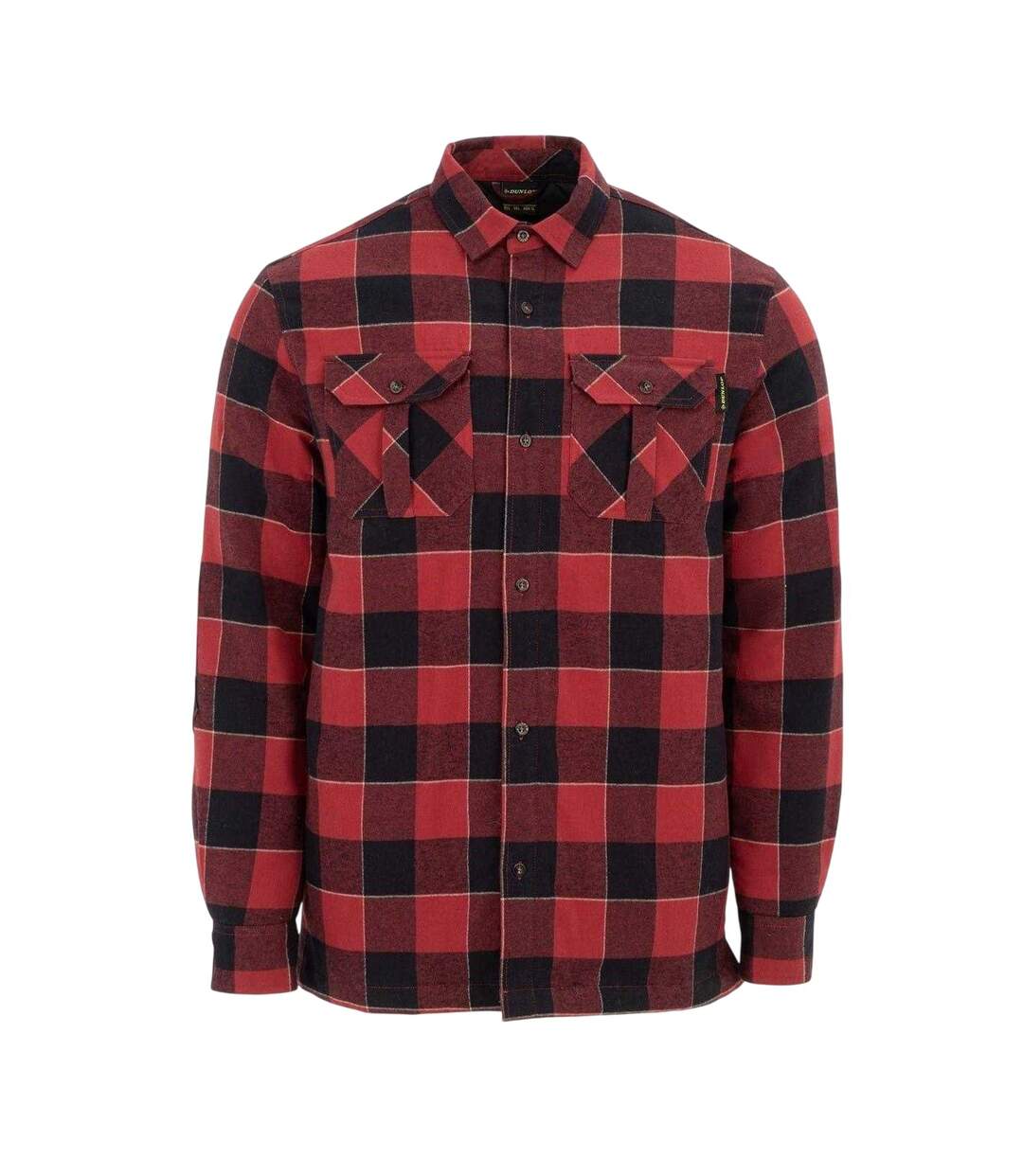 Chemise Motif/style À Carreaux Lumber Homme Rouge Noir Dunlop-1