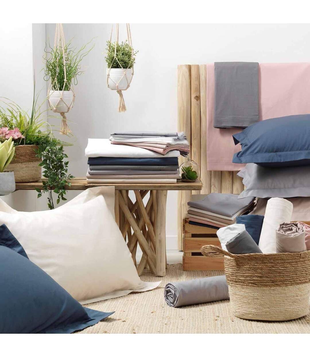 Taie de Traversin Percaline 85x185cm Blanc-5