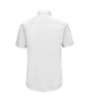 Russell Collection Mens Short Sleeve Easy Care Fitted Shirt (White)