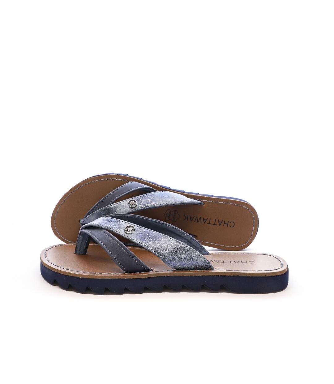 Tongs bleu femme chattawak alba - 36-1