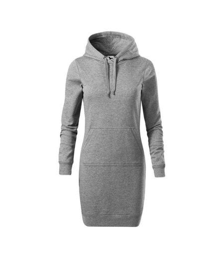 Robe À Capuche Snap Femme Gris Malfini