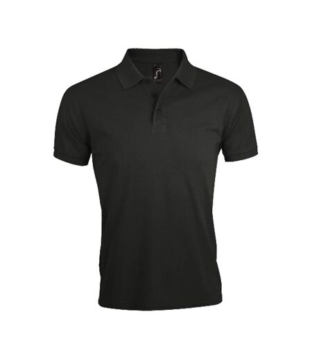 Polo Prime Homme Gris Foncé Uni SOLS