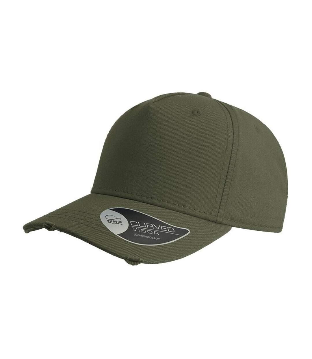 Casquette effet usé mixte olive Atlantis-1