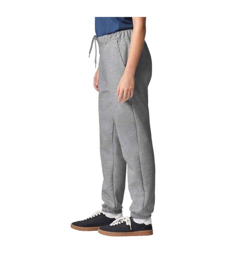Mens midweight pocket jogging bottoms sport grey Gildan