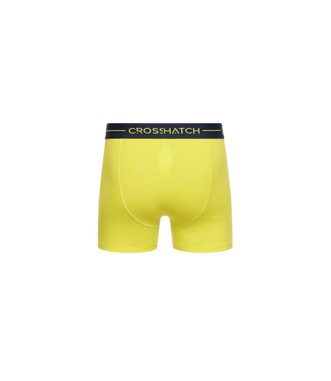 Pack Of 3  Mens Warbler Boxer Shorts  Yellow Grey Navy Crosshatch-4