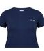 T-shirt Motif/style Uni Femme Bleu Marine Slazenger-4