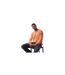 Mens Crew Neck Regular Casual Sweater Top Pastel Orange Boss-1