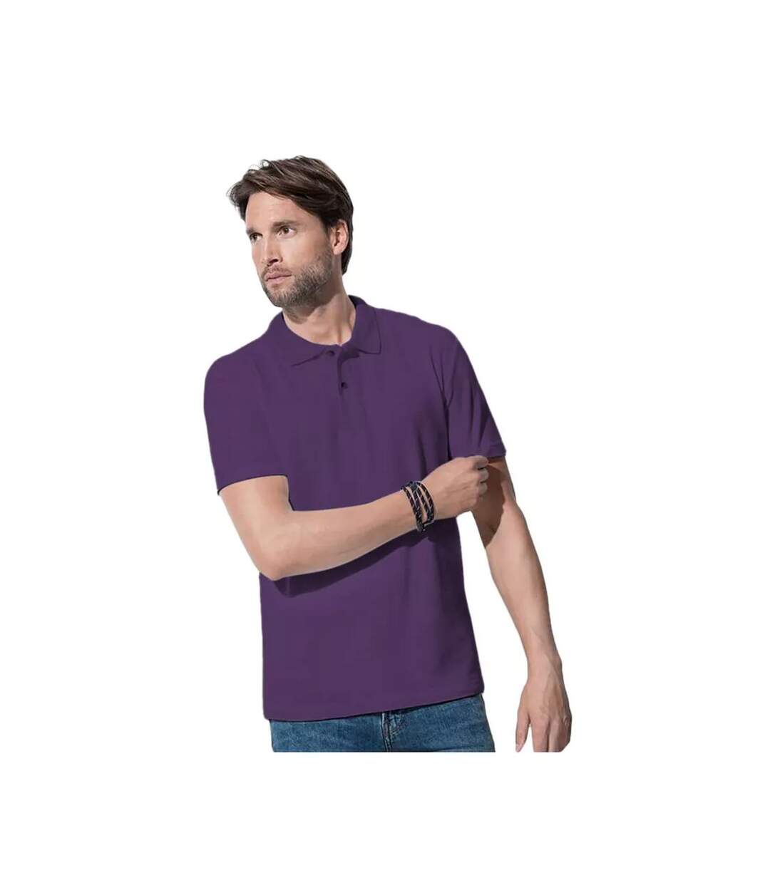 Polo Classic Adulte Violet Foncé Stedman-1