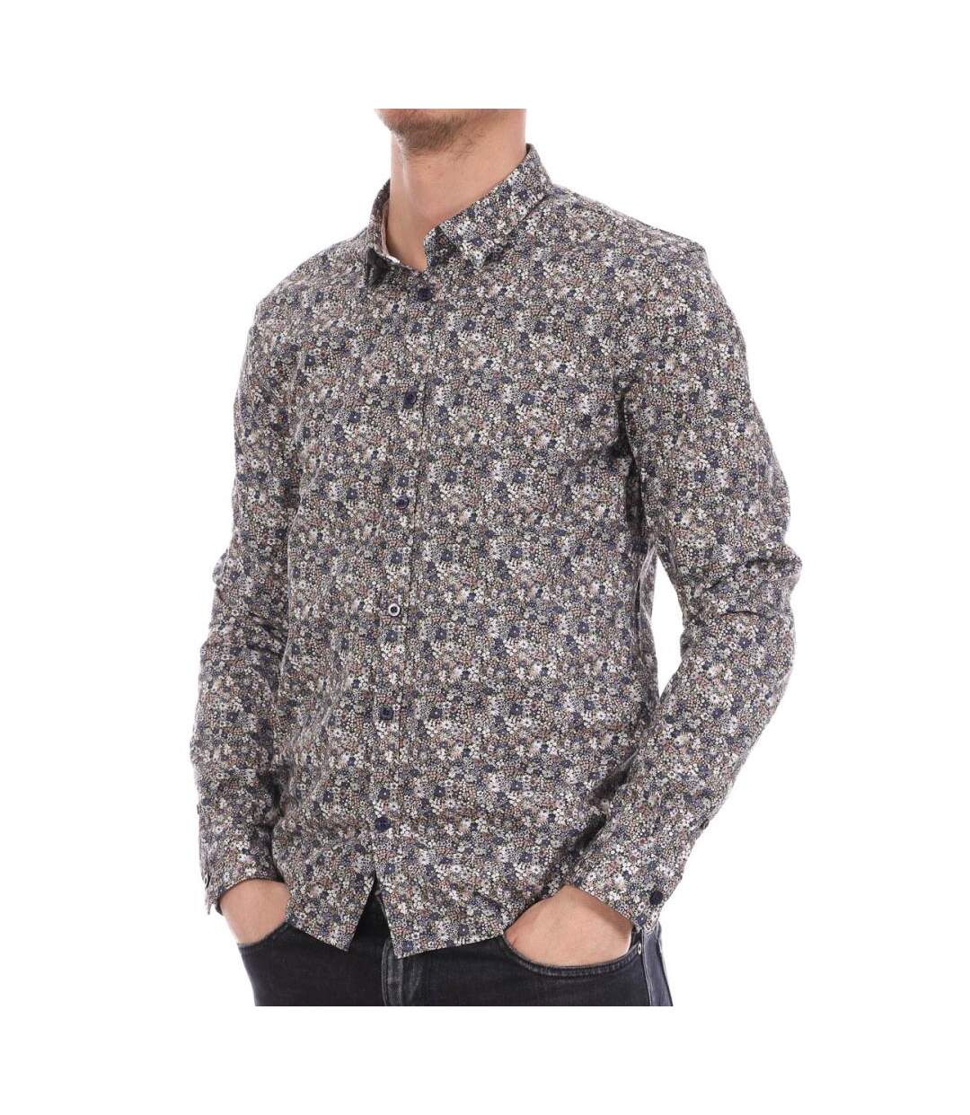 Chemise à fleurs/Marine Homme Teddy Smith Carton - S-1