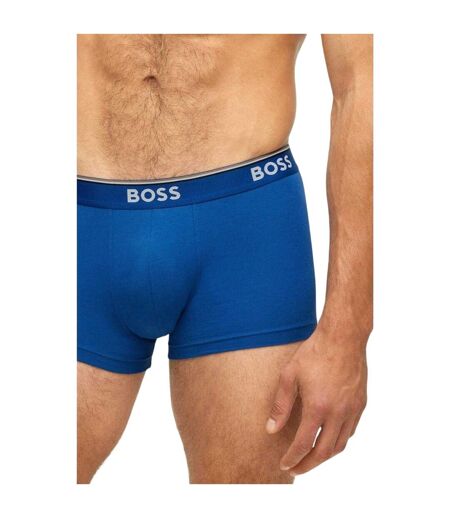 Pack Of 3  Mens Bodywear Logo Boxer Shorts  Red Black Blue Boss