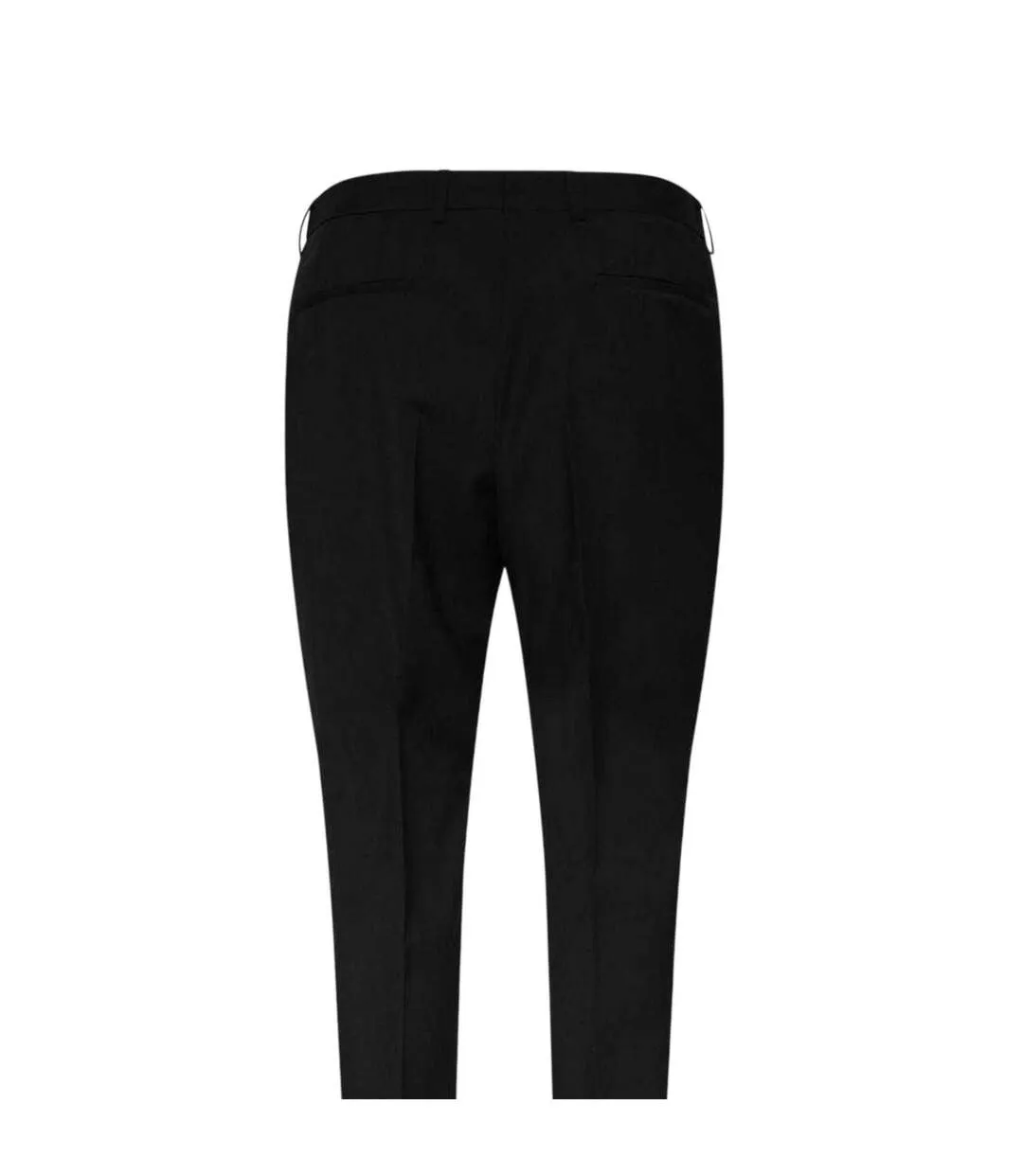 Mens H-genius Virgin Wool Slim Trousers Black Hugo Boss-3