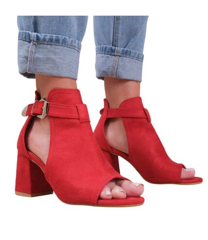 Sandales Larges lisa femme rouge Where´s That From