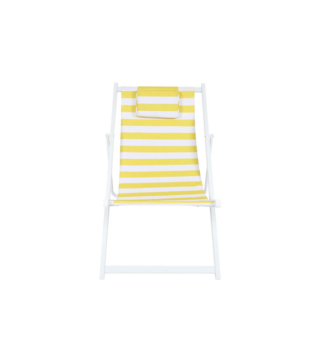 Lot de 4 Chiliennes en Métal Bain de Soleil 90cm Jaune