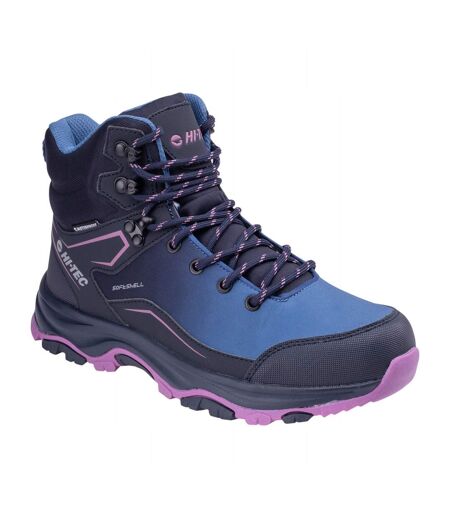 Bottines Deneb Femme Bleu Marine Rose Hi-Tec