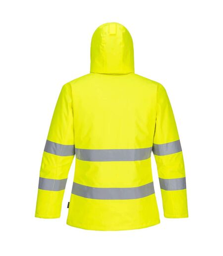 Mens pw2 high-vis winter jacket yellow/black Portwest