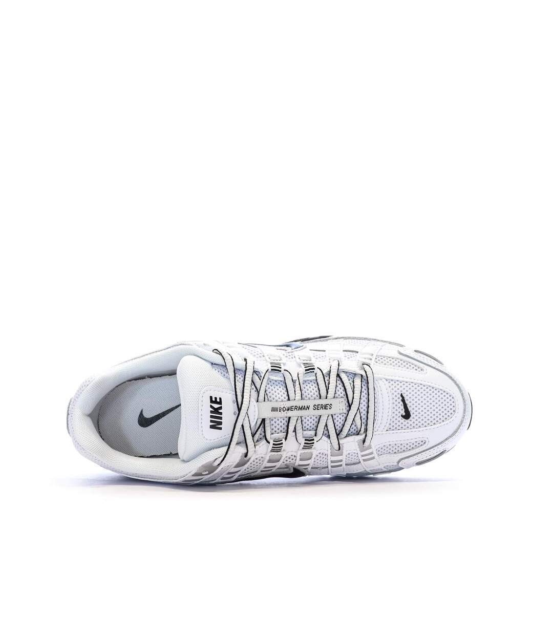 Baskets blanches/noires homme nike p-6000-4
