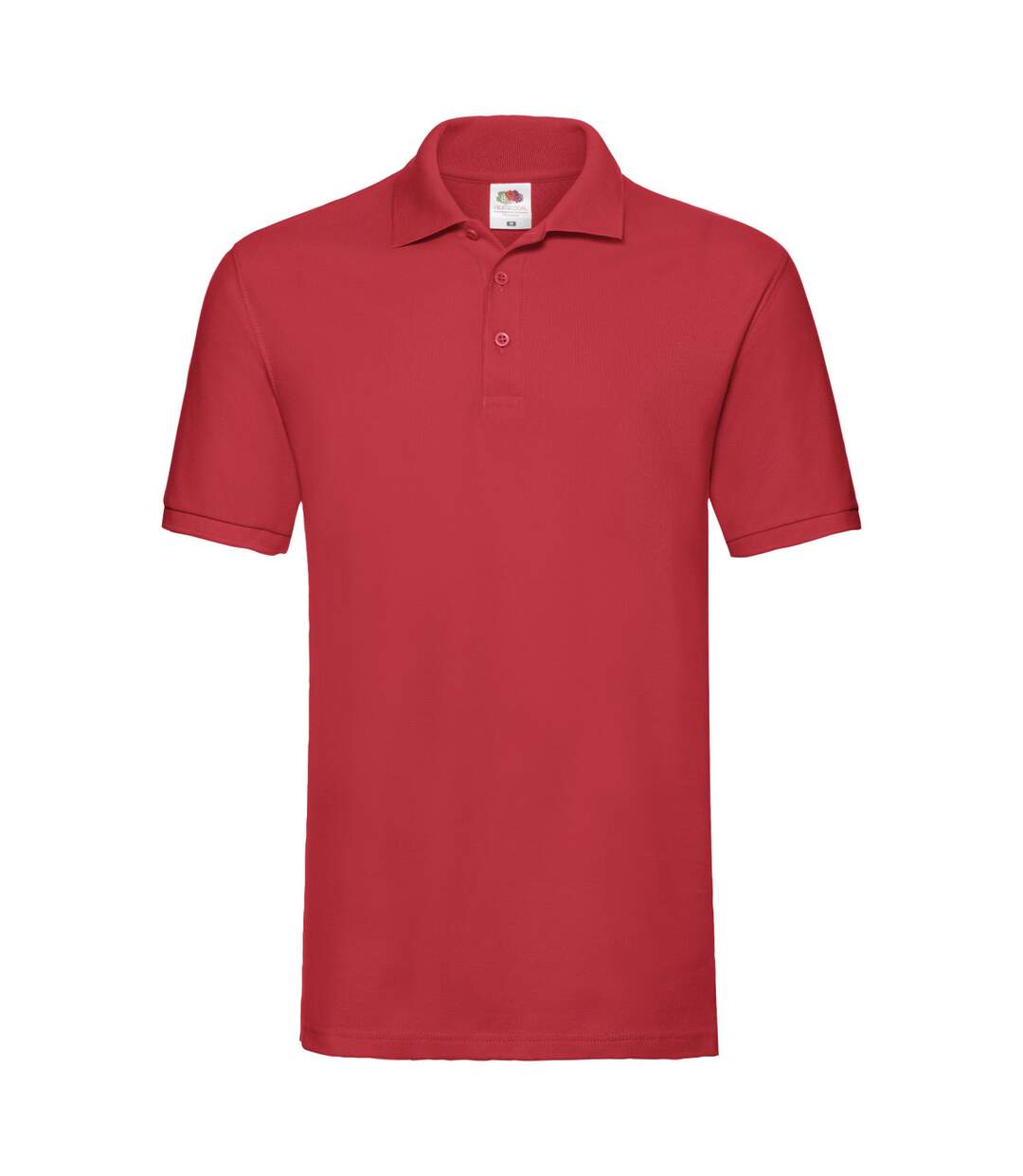 Unisex Adult Premium Polo Shirt Red Fruit Of The Loom-1