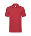 Unisex Adult Premium Polo Shirt Red Fruit Of The Loom-1