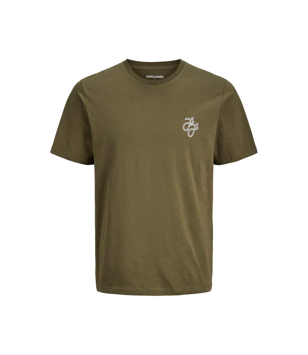 Lot De 5  T-shirts Corp Homme Bleu Marine Blanc Noir Gris Vert Kaki Jack And Jones-2