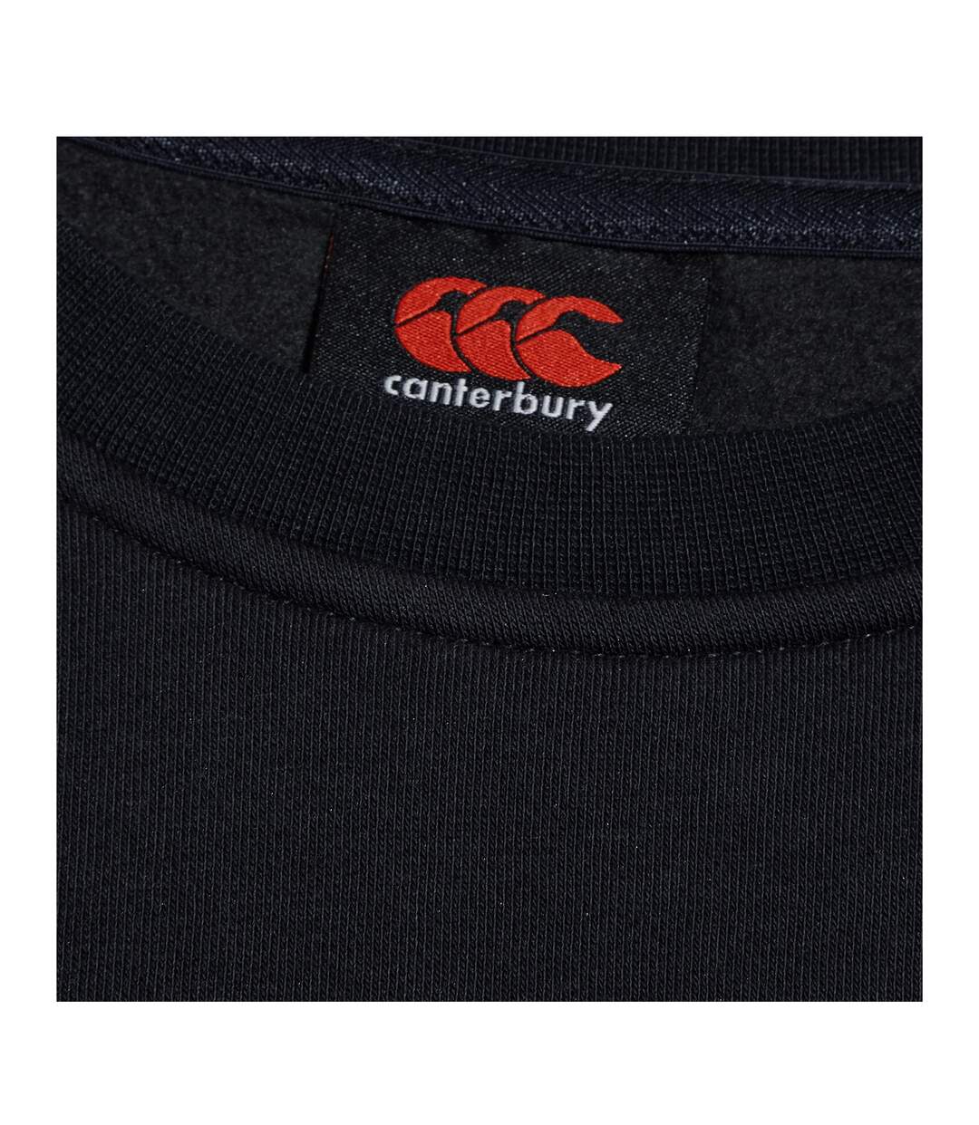 Mens Club Crew Neck Sweatshirt Black Canterbury-3