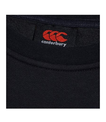 Mens Club Crew Neck Sweatshirt Black Canterbury