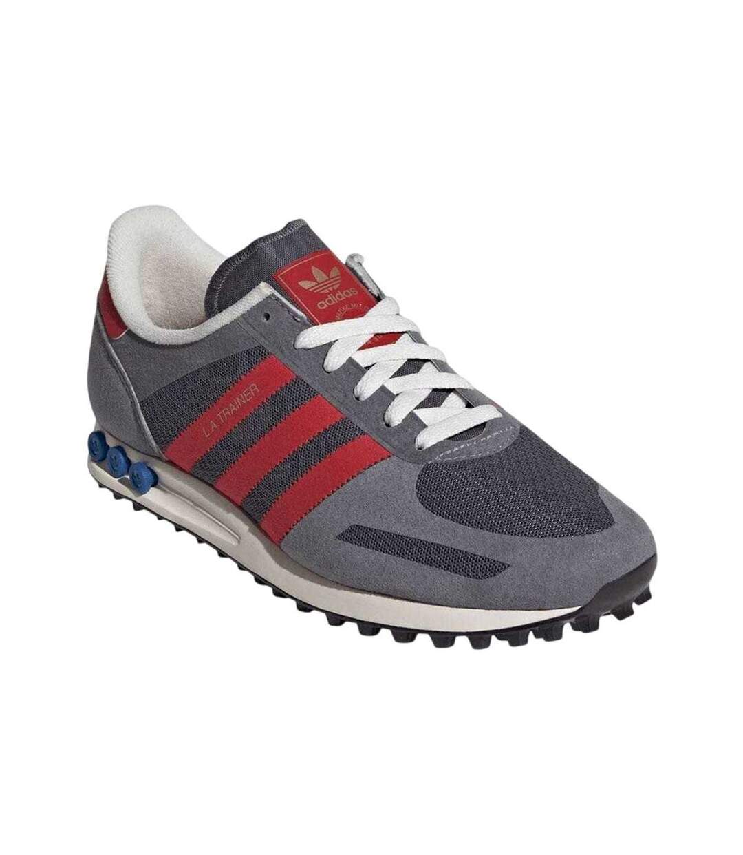 Womens/ladies Originals L.a Leather Trainers Grey Adidas-1