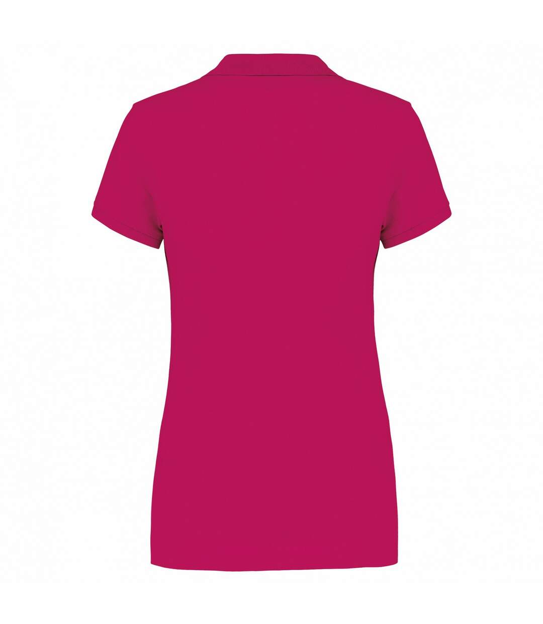 Womens/ladies pique polo shirt fuchsia Kariban-2