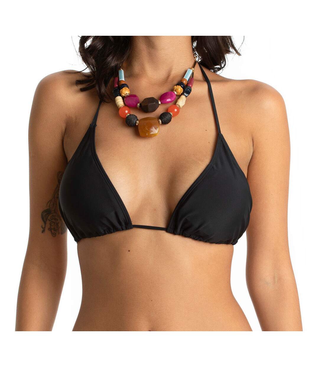 Haut de Bikini Noir Femme Sun Project Triangle-1