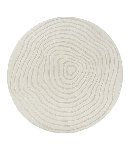 Tapis rond SPIRATRI Tapis soyeux en relief