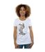 Disney T-shirt en coton Mickey Mouse Skeleton Femme/Ladies (Blanc) - UTBI31945-2