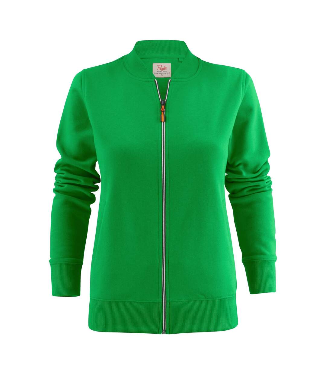 Womens/ladies Javelin Sweat Jacket Fresh Green Printer-2