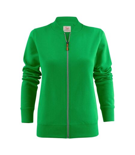 Womens/ladies Javelin Sweat Jacket Fresh Green Printer