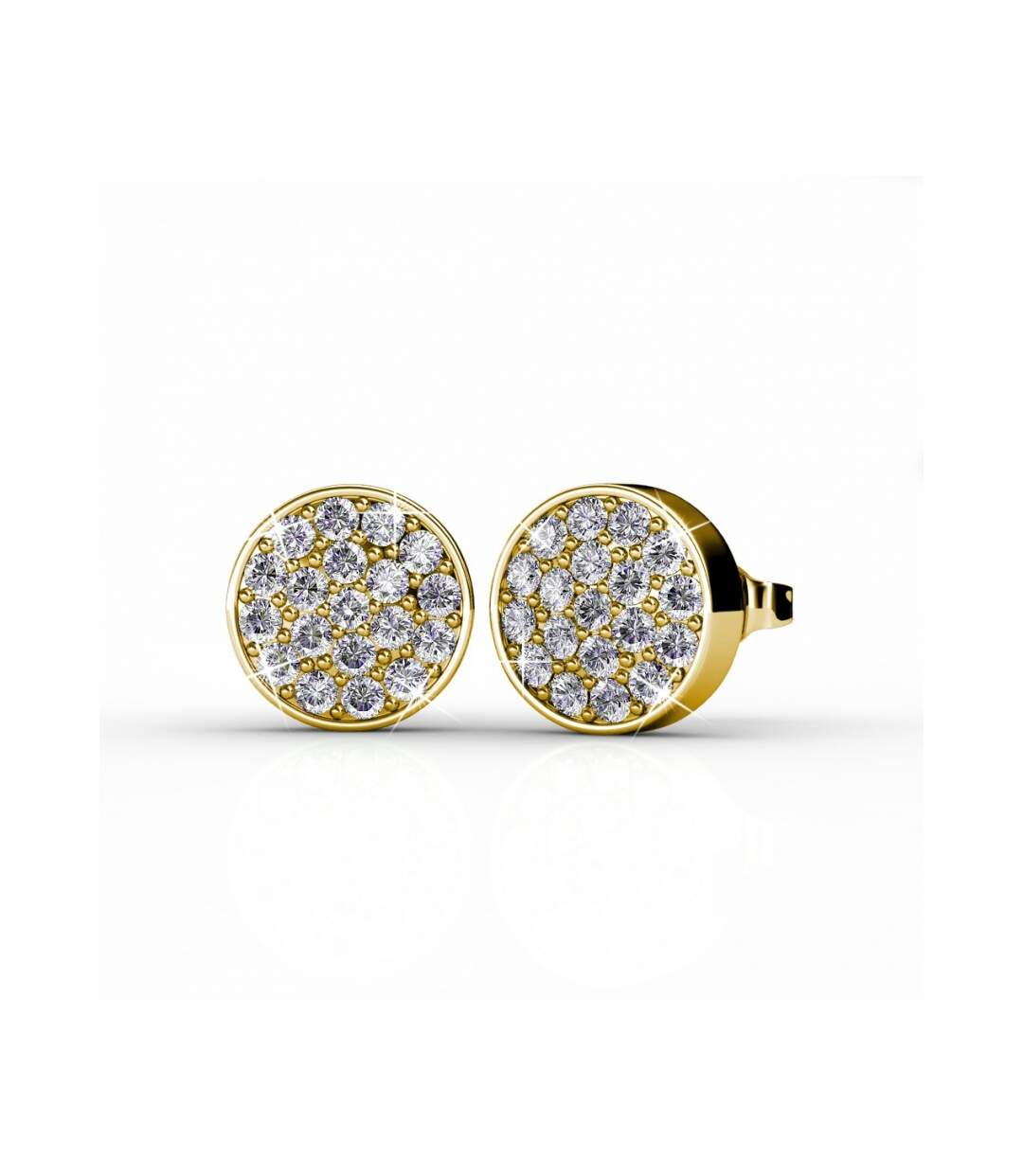 Boucles d'oreilles Round, Cristal d'Autriche-1