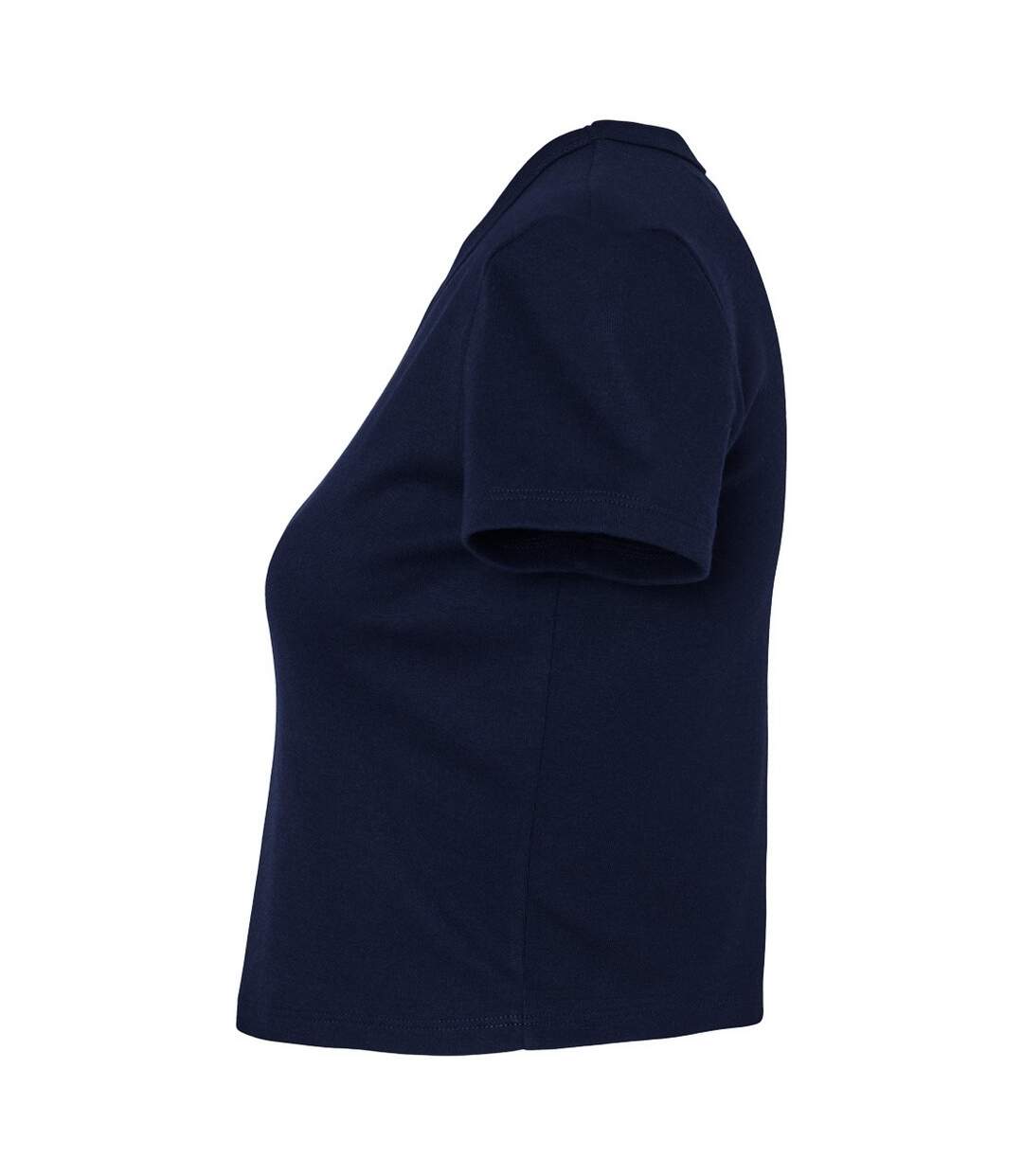 Haut court femme bleu marine uni Bella + Canvas-3