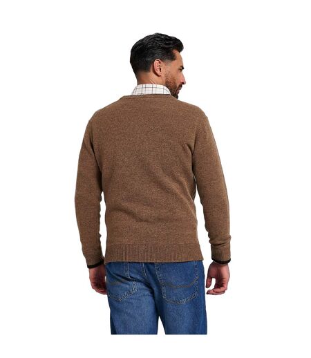 Pull Motif/style Tricoté Homme Beige Jack Pyke