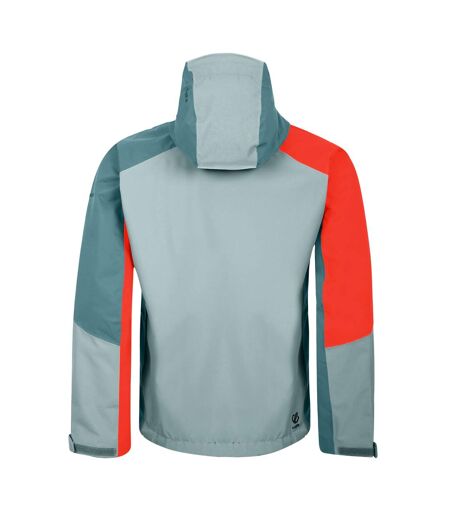 Mens Arising Waterproof Jacket Trail Blaze Orange Slate Mediterranean Green Dare 2B