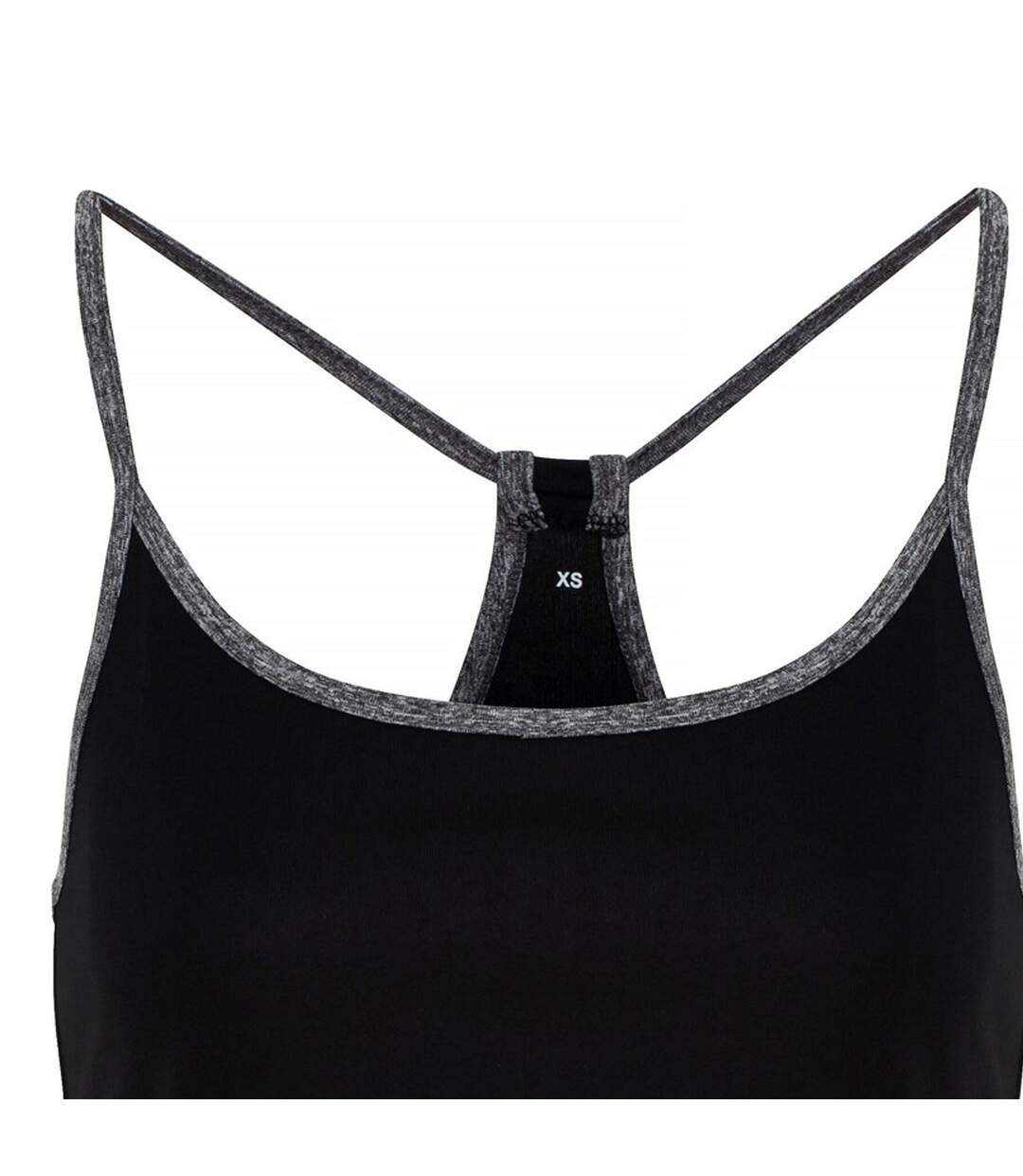 TriDri Womens/Ladies Yoga Vest (Black/Black Melange) - UTRW6535-3