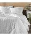 Parure de Lit 3 Pièces Plissia 240x220cm Blanc-2