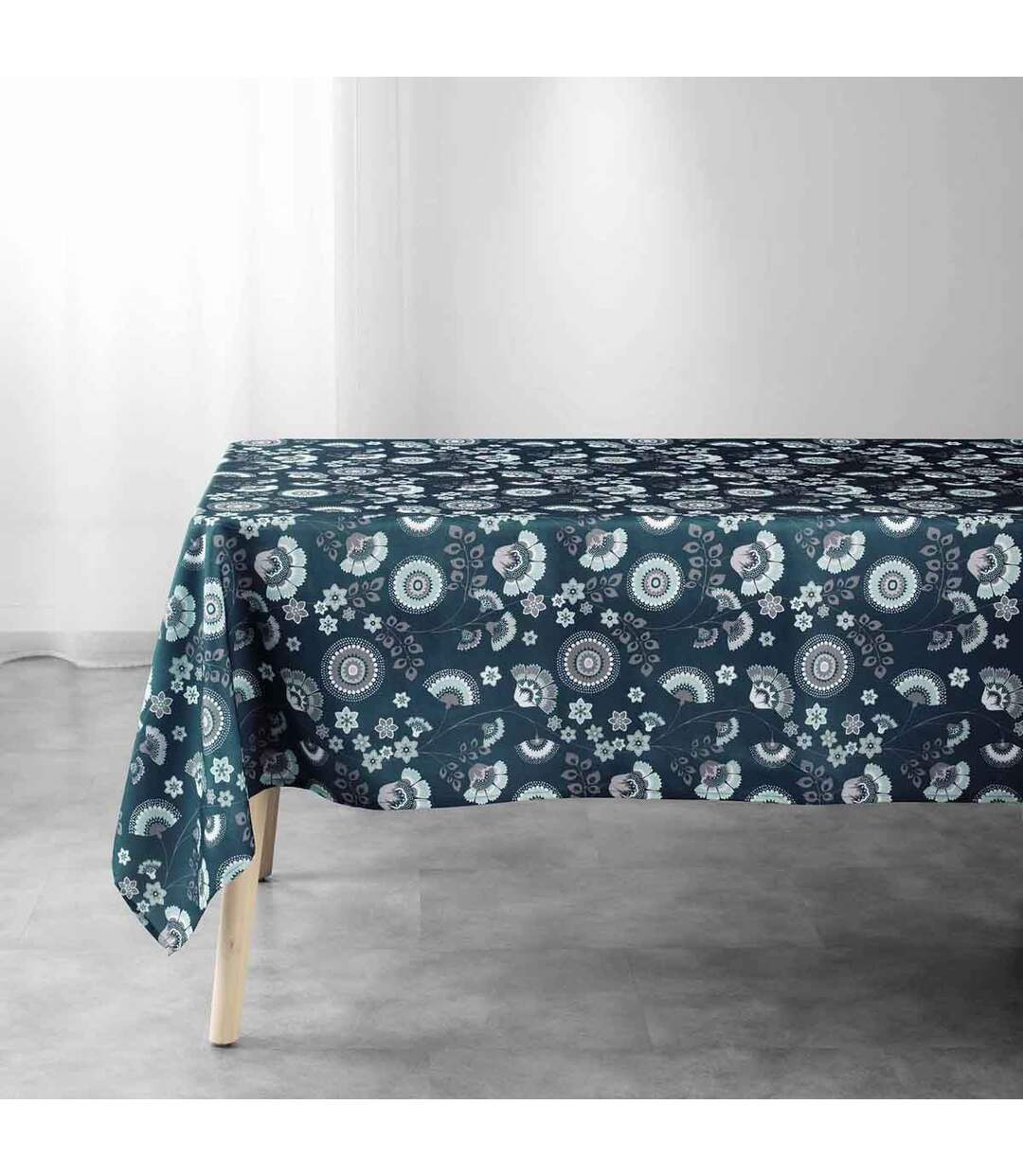 Nappe Imprimée Garance 145x240cm Bleu-1