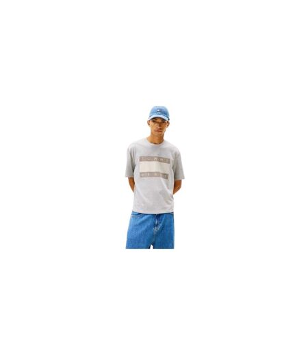 Mens Logo Jersey T-shirt Grey Heather Tommy Jeans
